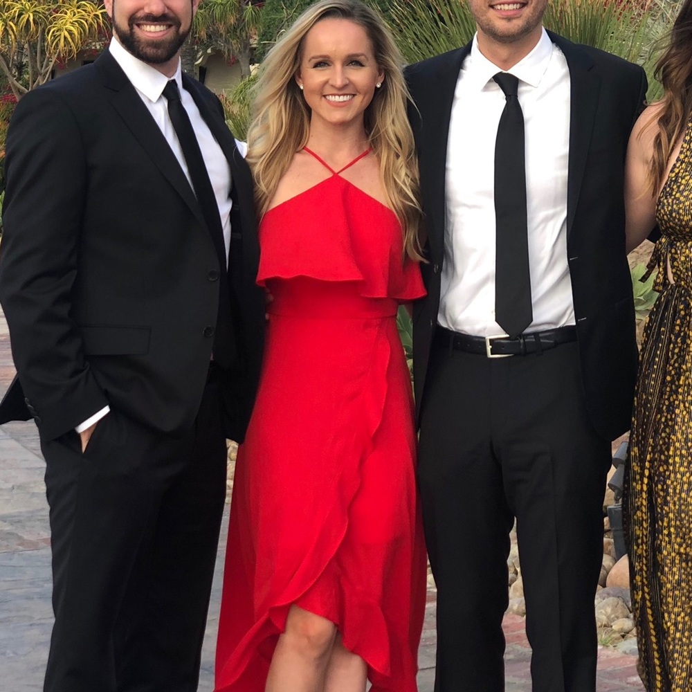 Red High-Low Dress - Picture 4 of 4